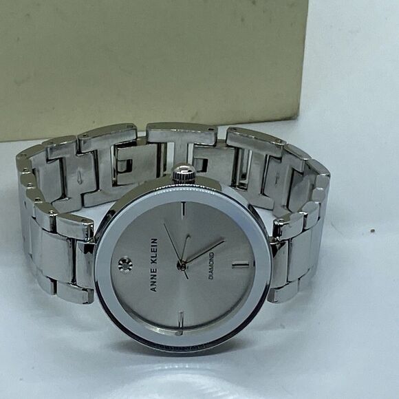 Anne Klein AK/1363 Women's Silver Metal Bracelet Analog Dial Quartz Watch UB128 - Picture 7 of 12